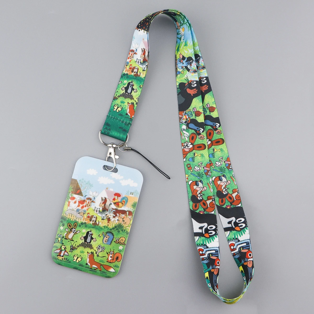 LX1316 Cartoon Mole Neck Strap Lanyard for Keys Keychain Badge Holder ID Credit Card Pass Hang Rope Phone Charm Accessories