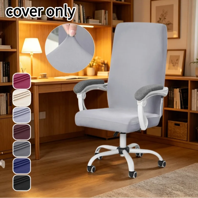 1 Stück Superweicher Polyester Bürostuhlbezug Dehnbarer Schmutzabweisender Computerstuhlbezug Rutschfester Gaming-Stuhlbezug für Zuhause