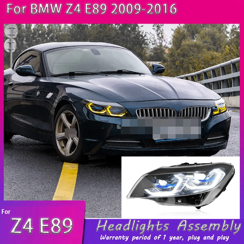 

Car Styling HeadLamp for BMW Z4 E89 2009-2016 LED Headlight LED Upgrade white Yellow DRL Projector Lens Dynamic Auto Accessories