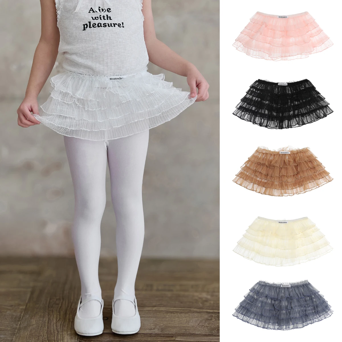 Crianças meninas princesa em camadas tulled underskirt renda inchado petticoat midi deslizamento saia modéstia forro meia saia cintura ajustável