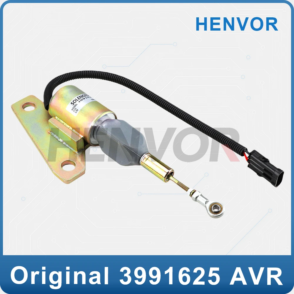 

4BTA 6BT Электромагнитный клапан остановки двигателя, переключатель пламени, детали экскаватора 3991625, замена