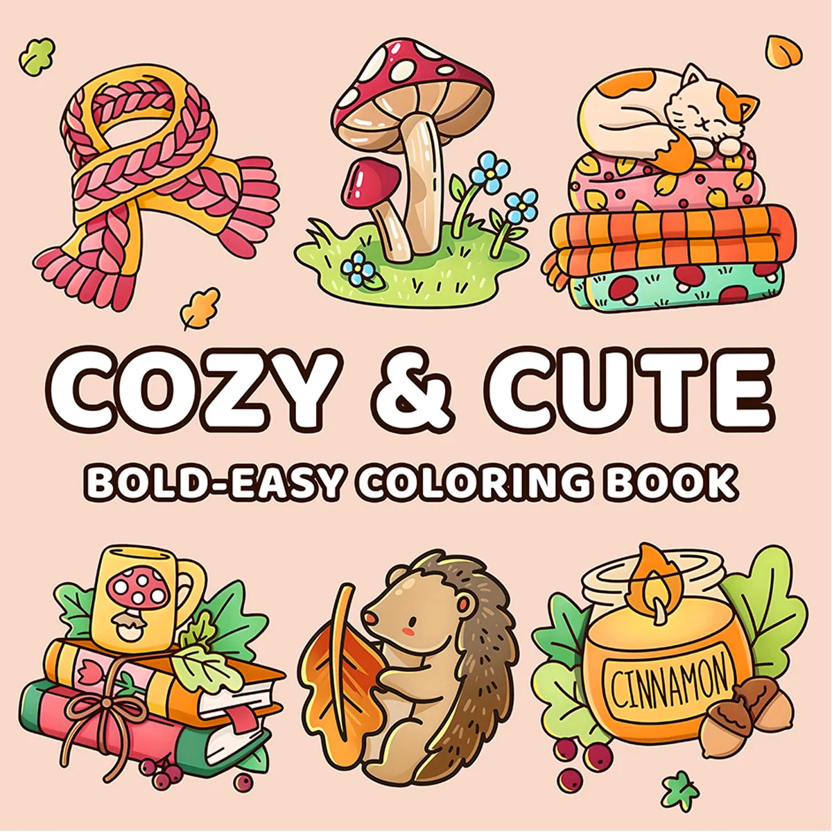 COZY & CUTE BOLD-EASY Coloring Book Montessori Gift Educational Graffiti Painting Book Drawing Games Toys Christmas Gifts