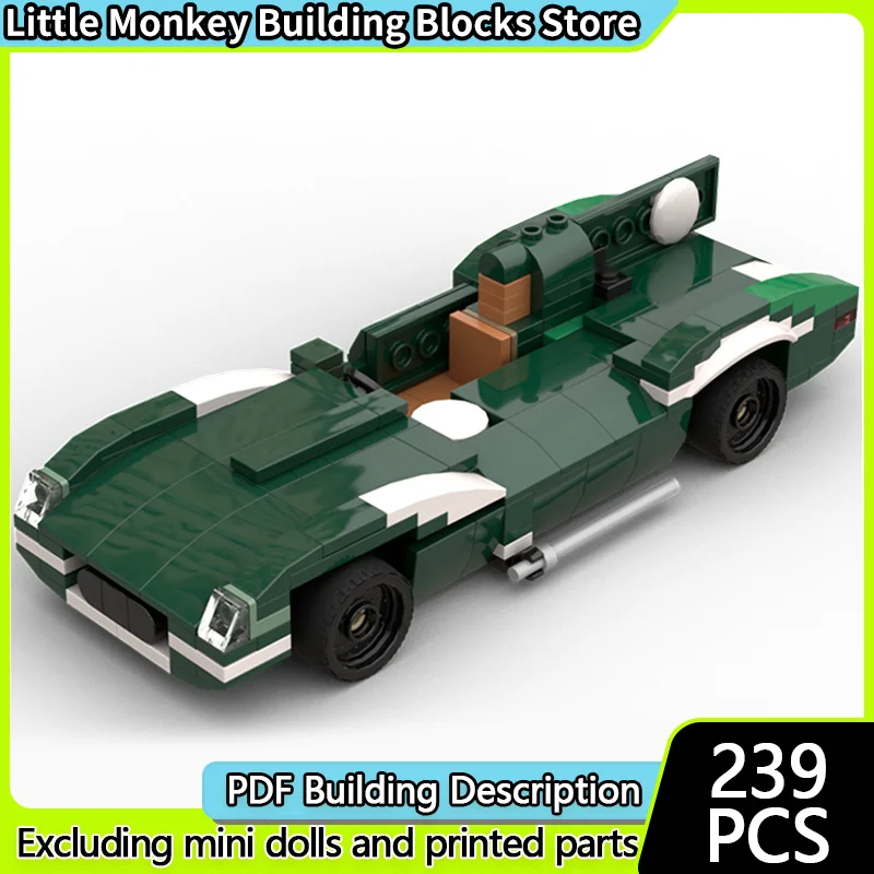

Speed Racing Car Model MOC Building Bricks D-Type Top Tier Racing Car Modular Technology Children Holiday Gifts Assemble Toys