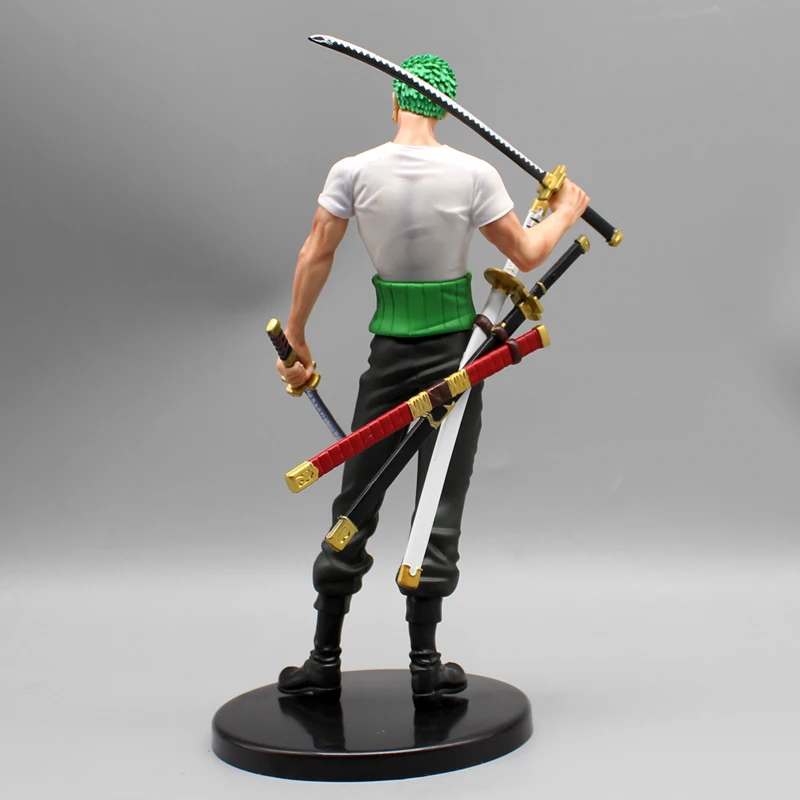 24CM One Piece Roronoa Zoro Action Figure Double-End Model Anime Figure Collectible Ornament Doll Toy Head Interchangeable Gifts