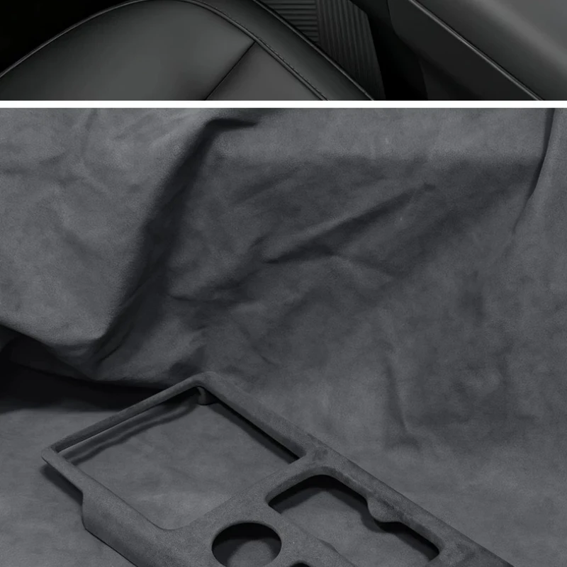 For Chery ICAR V27 Central Control Gear Shift Panel Leather Stitching Suede Interior Modification Trim 26 Models