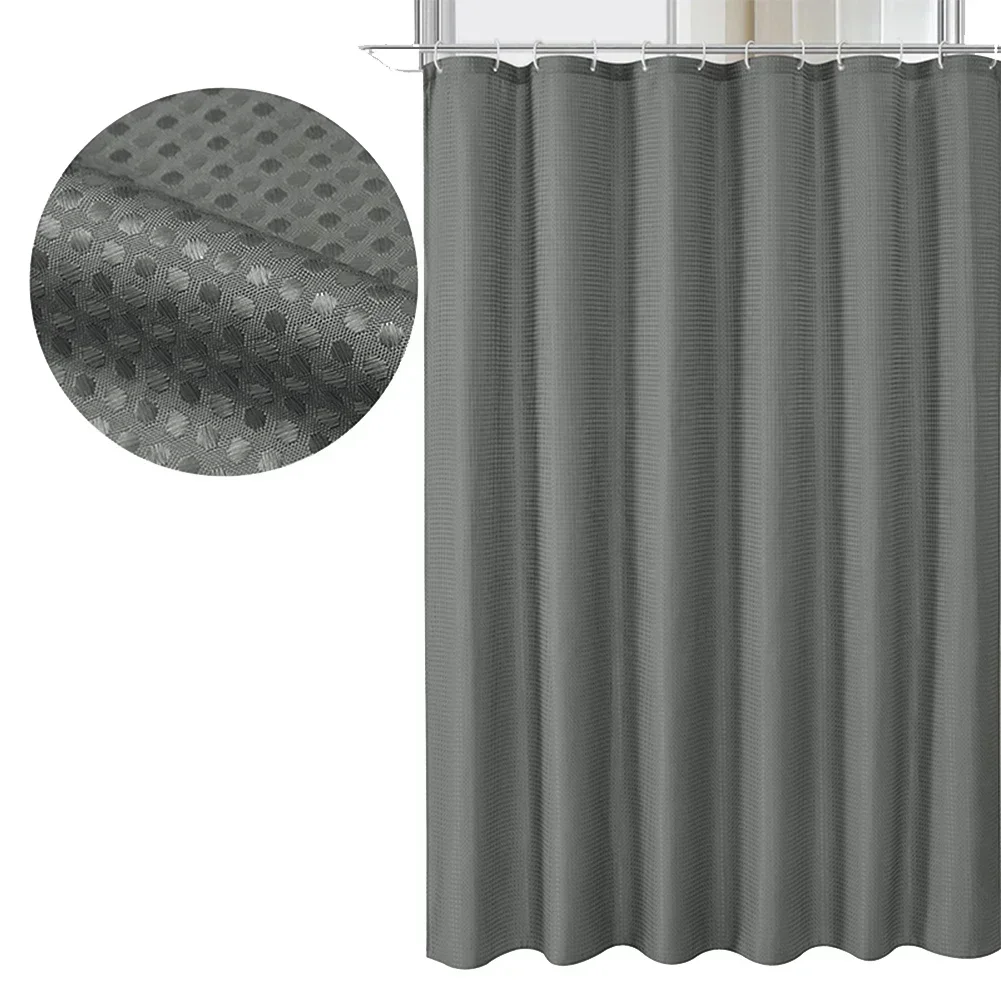 Curtain With Hooks Shower Curtain Set 12 Sturdy Hooks Included Easy To Clean Material Moisture Resistant Moisture