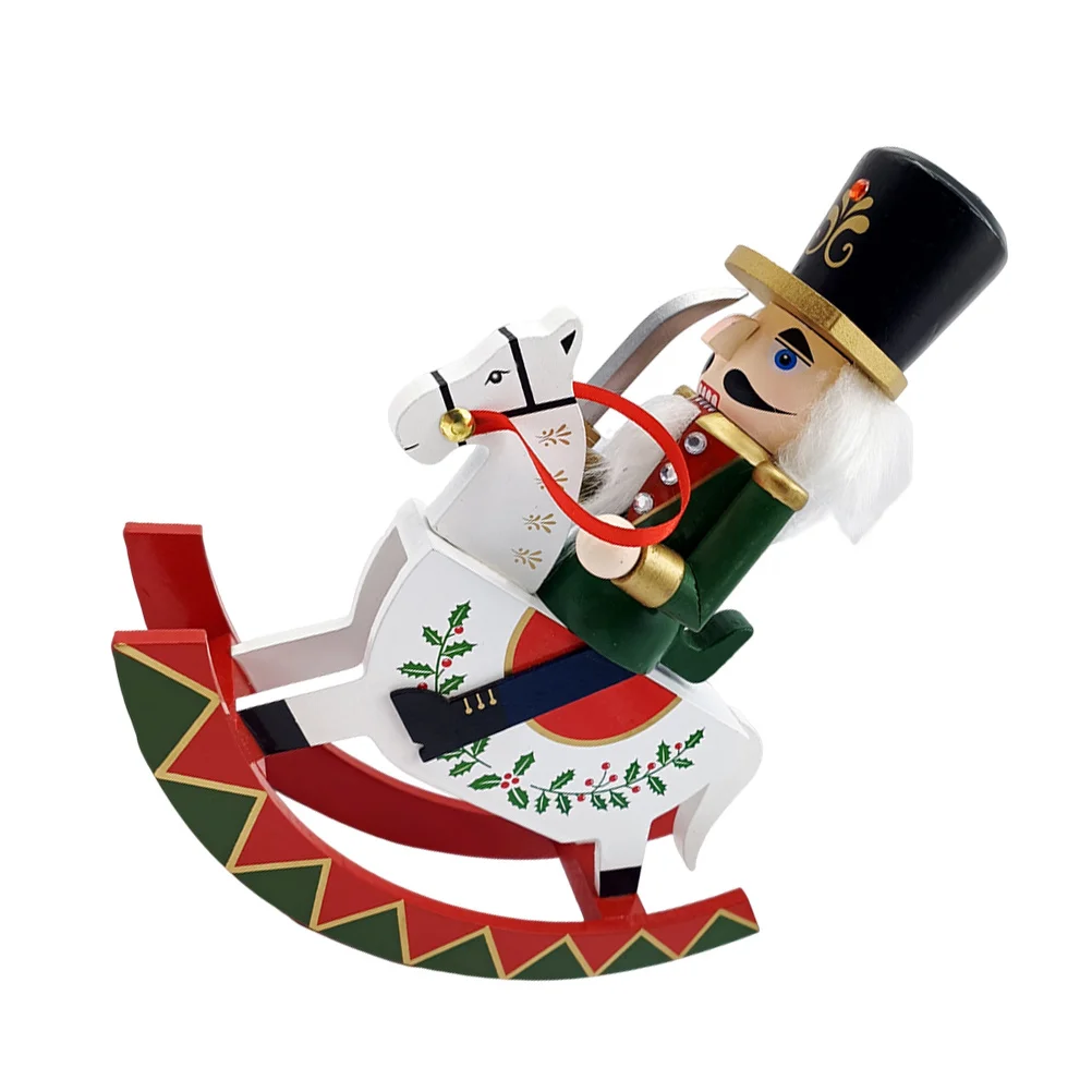 

Wooden Figure Christmas Ornament Holiday Home Christmas Nutcrackers Figures Walnut Soldier Ornament Wooden Ornament Nutcracker