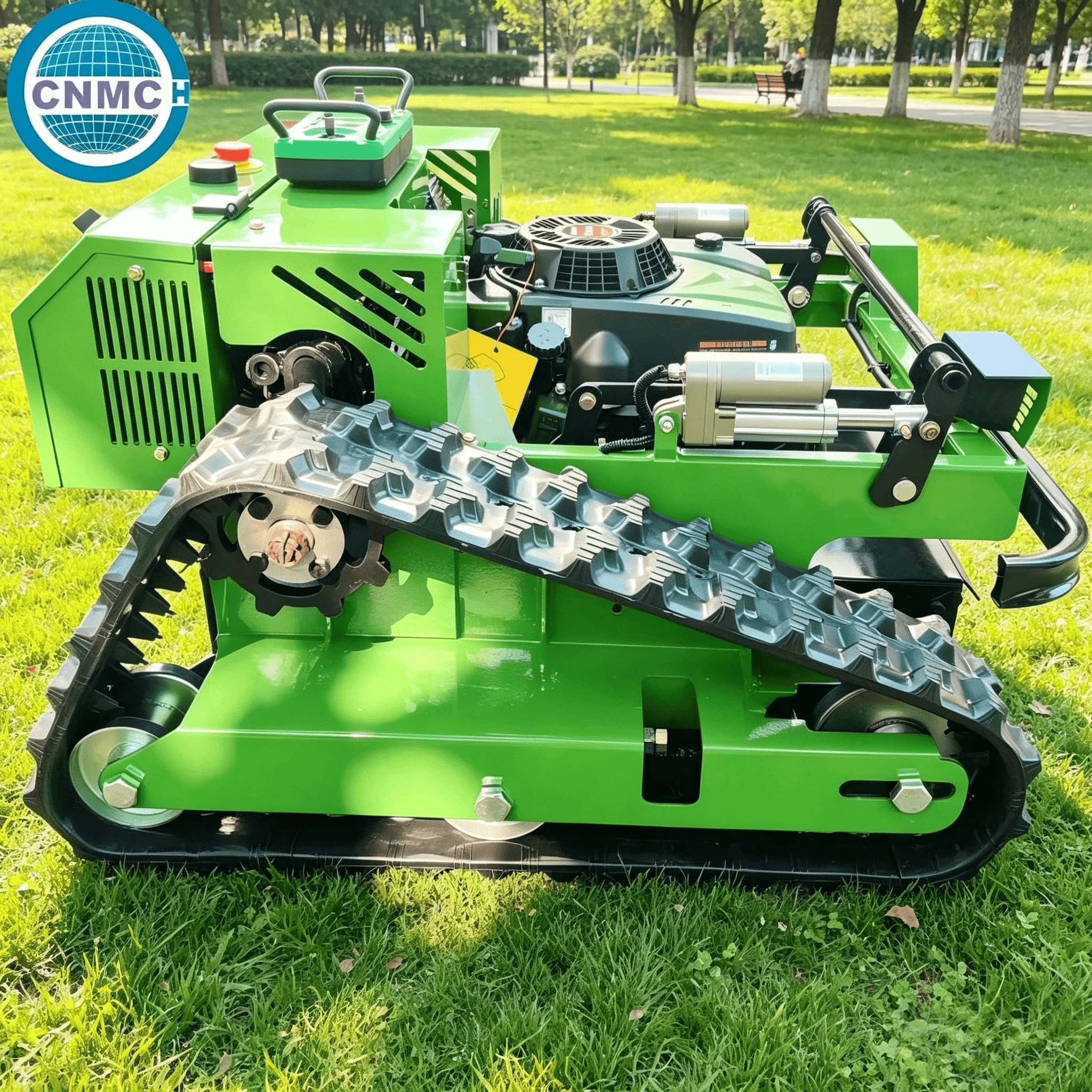 Picture 6: Crawler Robotic Lawn Mower Remote Controlled Household All-terrain CE Certified High-quality Easy to Operate Customized