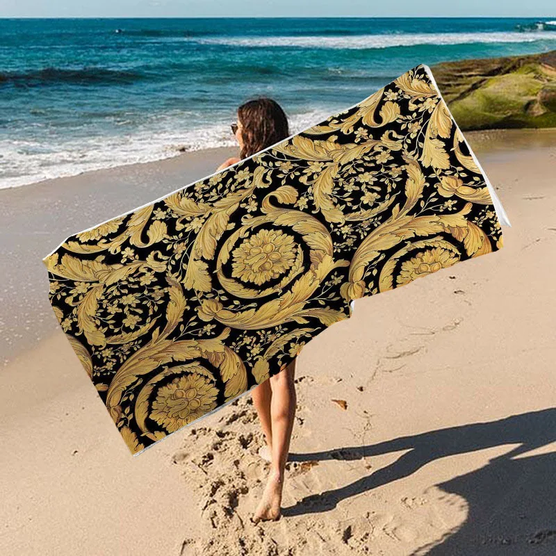 Toalla De Playa De Lujo 100% Algodón Egipcio Victoria London: Grande, Gruesa Y Resistente Al Cloro (70x150 Cm)