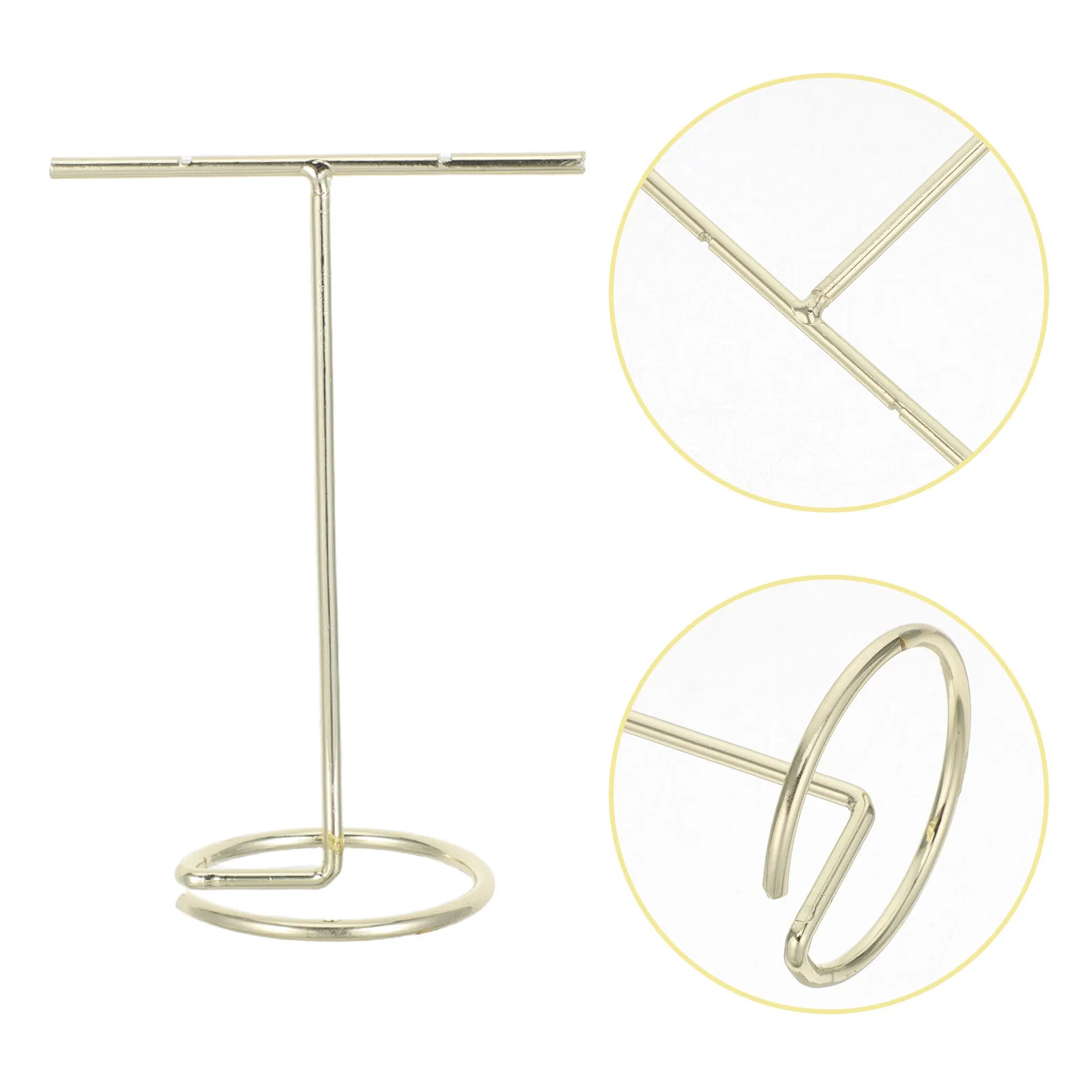 

Набор из 6 золотых металлических подставок для серег, Т-образные держатели для украшений, органайзеры для колье и колец, витрина для розничной торговли, для фотосъемки