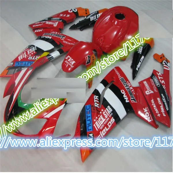 Injection mold Fairing kit for Aprilia RS125 06 07 08 09 10 11 RS 125 2006 2007 2011 Red white black Fairings set-Hey