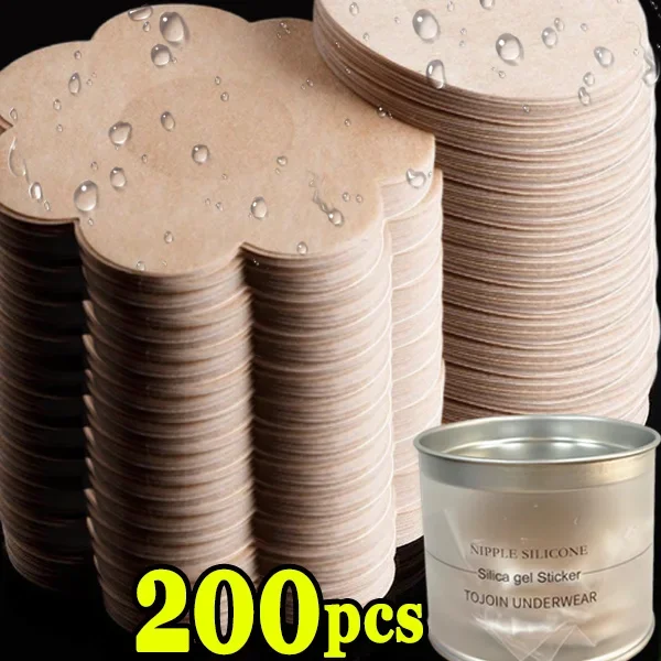 200/10pcs Nipple Cover Stickers Women Breast Lift Tape Pasties Invisible Self-Adhesive Disposable Bra Padding Chest Paste Patch