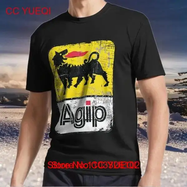 New item AGIP Lubricants Logo Distressed Logo TEE T-Shirt Funny Size S to 5XL