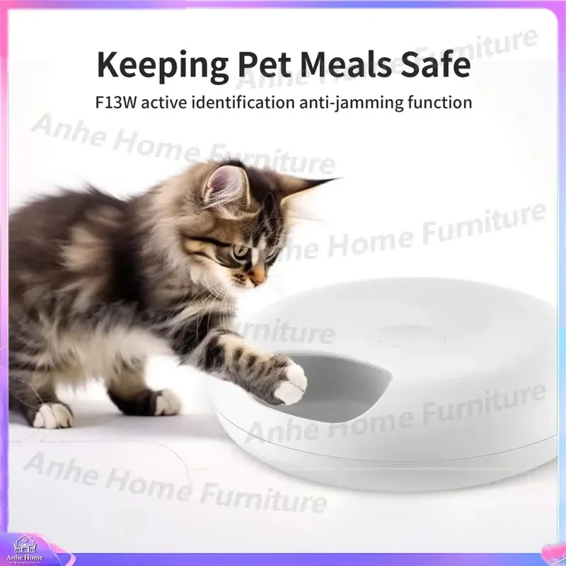 Smart LED Screen Automatic Pet Feeder with Timer 6 Meals Programmable Food Dispenser for Dogs and Cats Eco Friendly Quiet