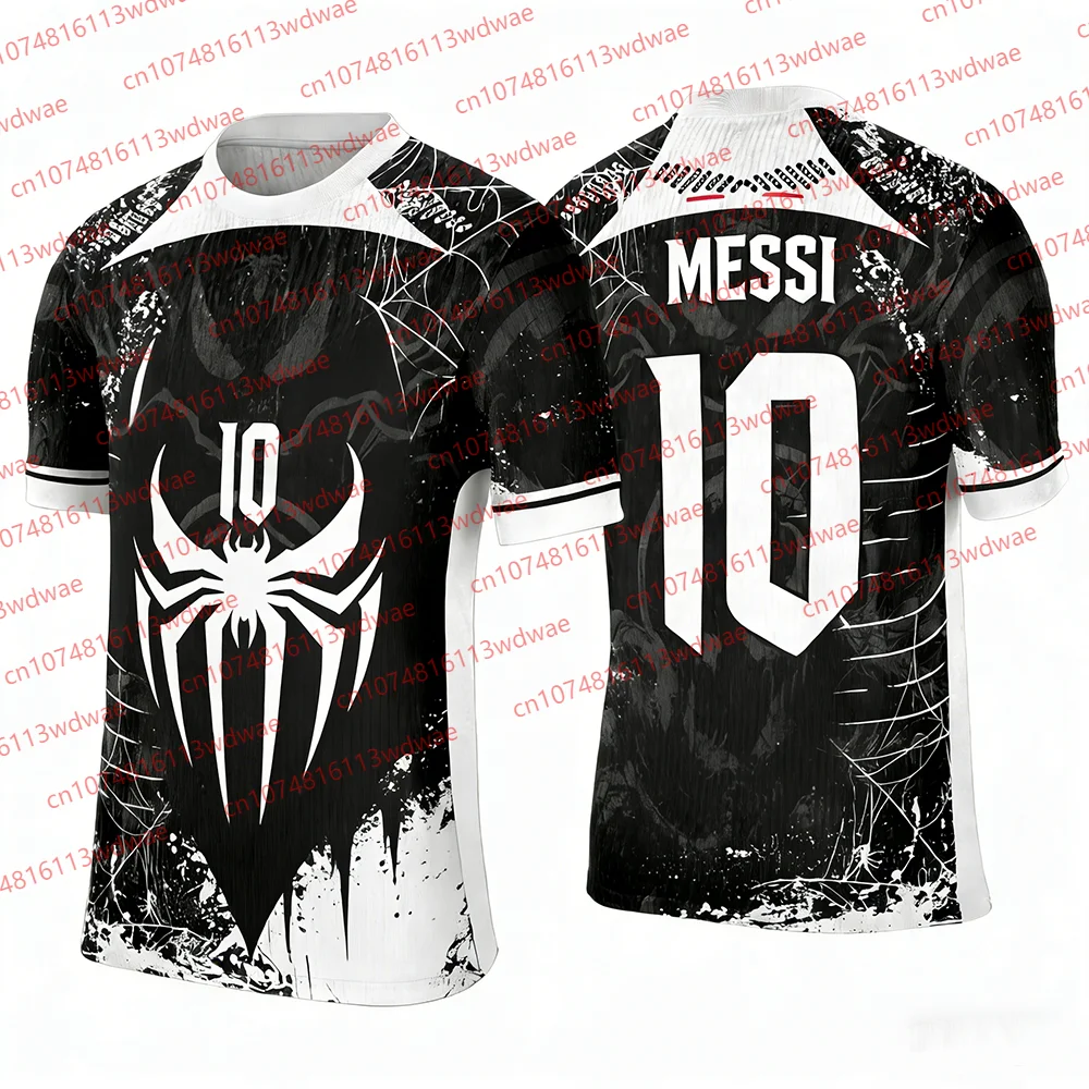 

Мужская футбольная майка «Человек-паук», удобная быстросохнущая футболка Venom, мужская футбольная майка Messi 10, спортивная футболка на открытом воздухе