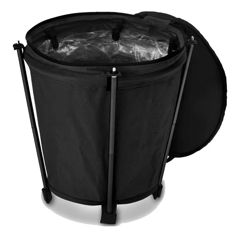 20L Foldable Outdoor Trash Bin, Portable Camping Storage Basket Laundry Hamper for Home Use