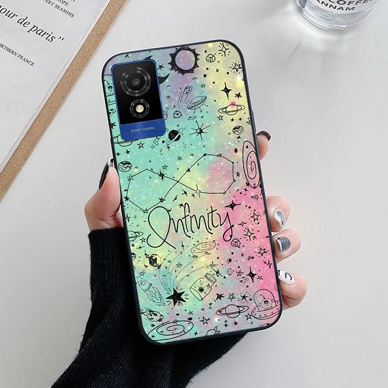 For TCL 501 Case Fashion Soft Silicone Back Cases for TCL 501 T433D Phone Cover TCL501 etui Fundas