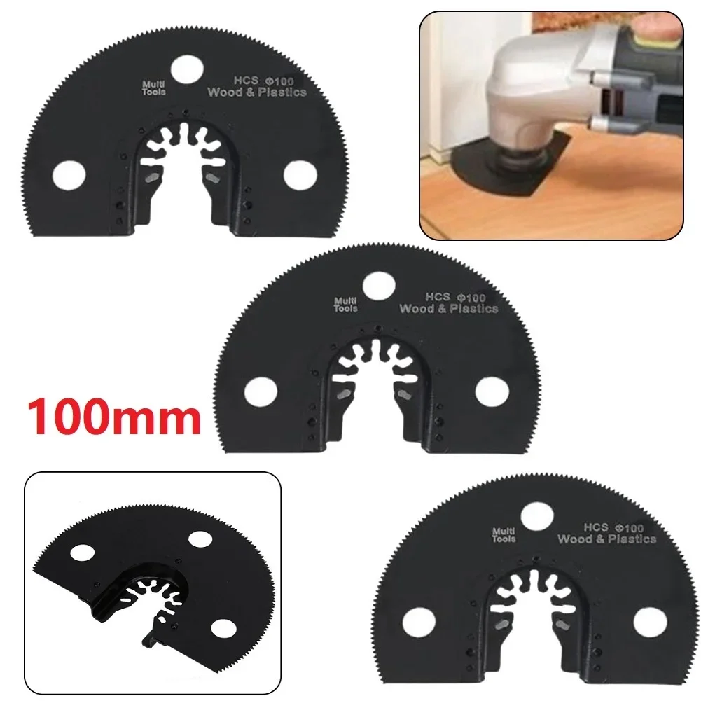 Hoja de sierra Circular de liberación rápida, herramienta múltiple oscilante Universal para Metal, corte de madera, molienda, acceso de herramienta eléctrica, 100mm, 1/3 Uds.