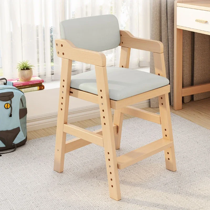 

Solid wood learning chair, dedicated for children's homework, desk, writing, primary school students