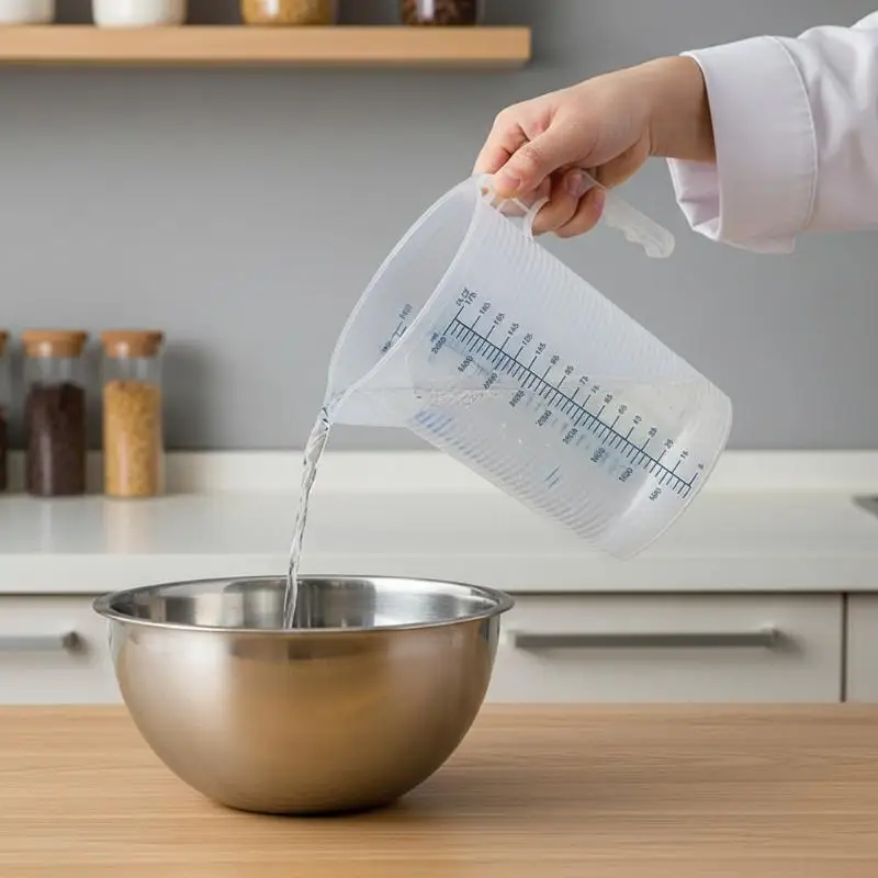 Taza Medidora de Plástico de Grado Alimenticio de 500ml, 1000ml, 2000ml, 3000ml, 5000ml, Vaso Medidor con Escala para Cocina, Repostería y Mezcla de Líquidos