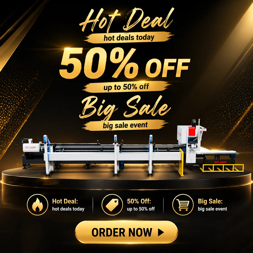 6012 1000W-6000W Dairuike 120mm Through Hole Diameter Automatic CNC Laser Cutting Machine For Tube