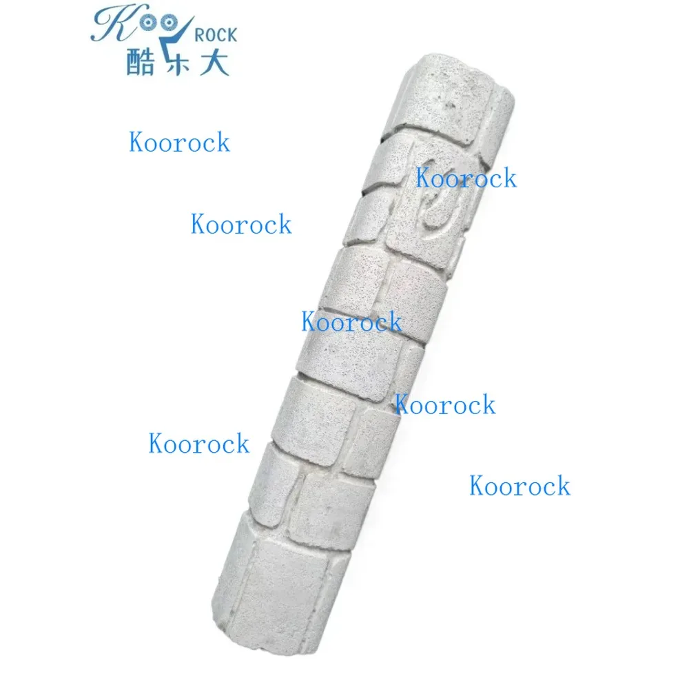 Jerusalem Western Wall Texture Off-White Stone Mezuzah Case,Judaica Cement Crafted Door Blessing Box,Authentic Worn Brick Design