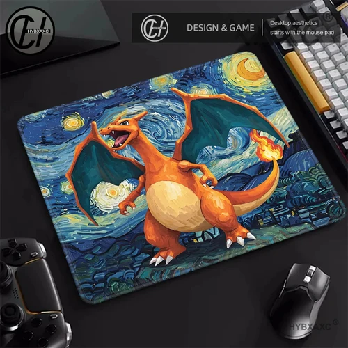 Imagen 1 del producto Alfombrilla de ratón para juegos P-Pokemon Snorlax de 45x40cm, alfombrilla de ratón Gengar para PC, decoración de escritorio, alfombrilla de ratón de oficina, alfombrilla de escritorio Charizard