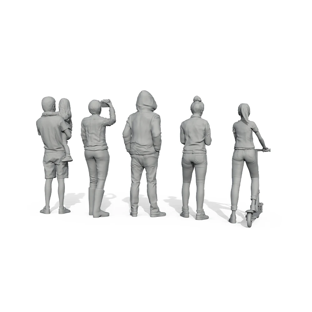 Yao's Studio LYT106 1/87 HO Scène Miniatuur Karakter Model Multi poose Figuren Militaire Auto Spoorweg Spoor Accessoire