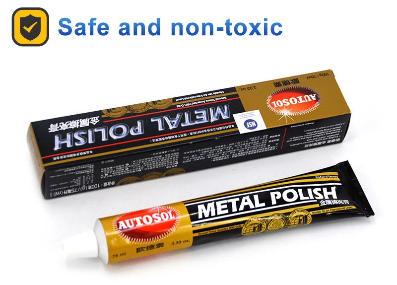 Hochwertige Metallpolitur Rostentferner Abrasive Polierpaste für Edelstahl Effektives Schleifmittel mit Kornstruktur – Detail 4