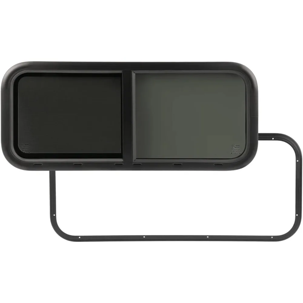Horizontal 36x15 RV Window with Screen for Cargo Trailer