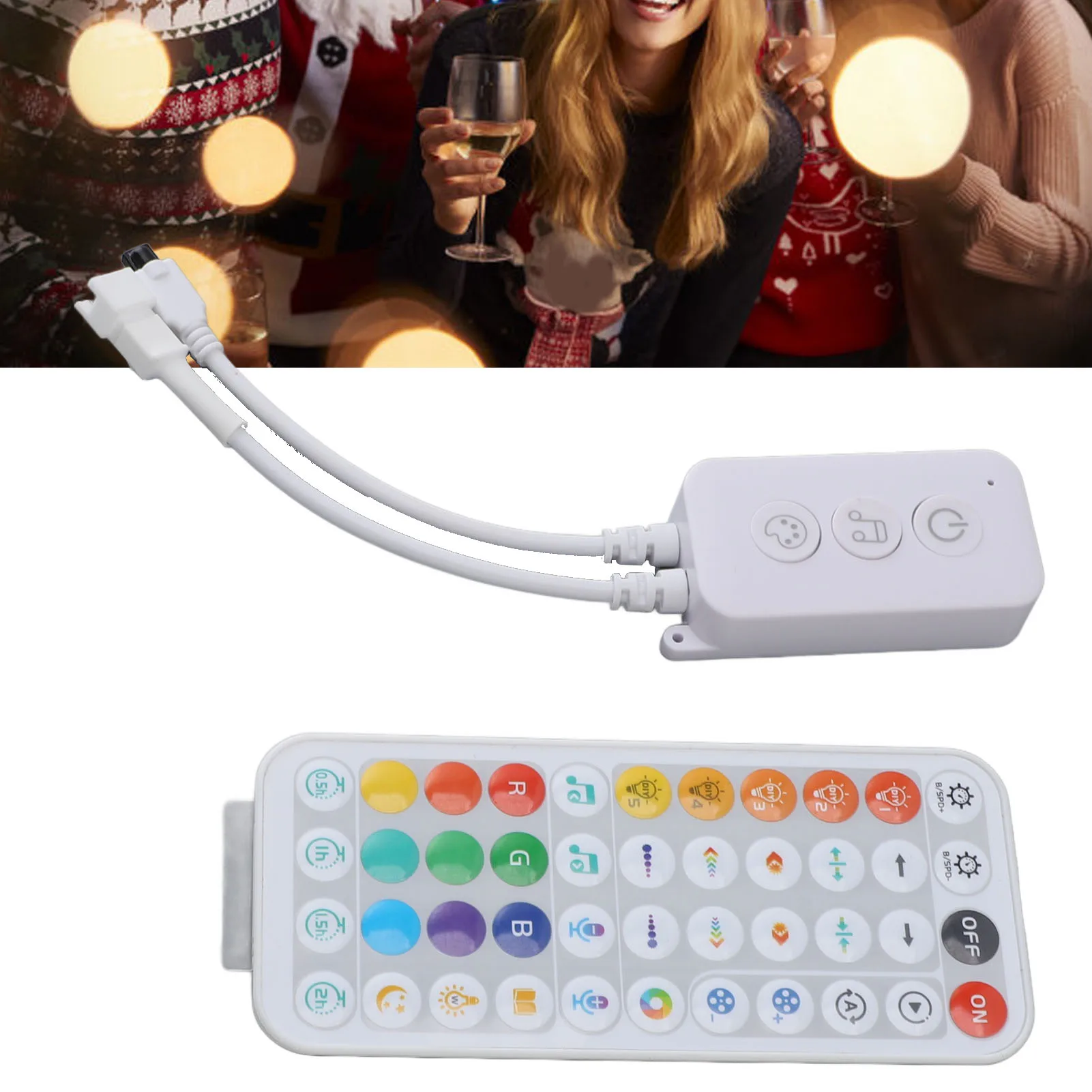 ZK40 LED Dimmer Remote Voice Control RGB Dimmer for Home Bar KTV LED Projects DC 5‑24V