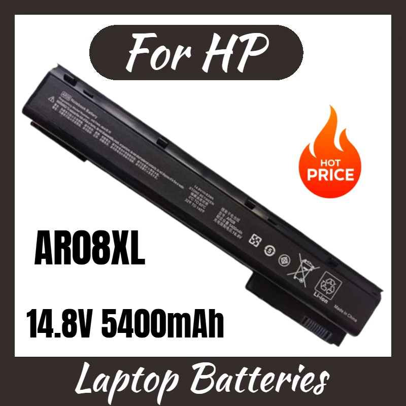 

AR08XL Аккумулятор для ноутбука 14,8 В 5400 мАч для HP ZBook 15 17 G1 G2 ZBook 17 15 серии Сменный аккумулятор Совершенно новый, высокое качество