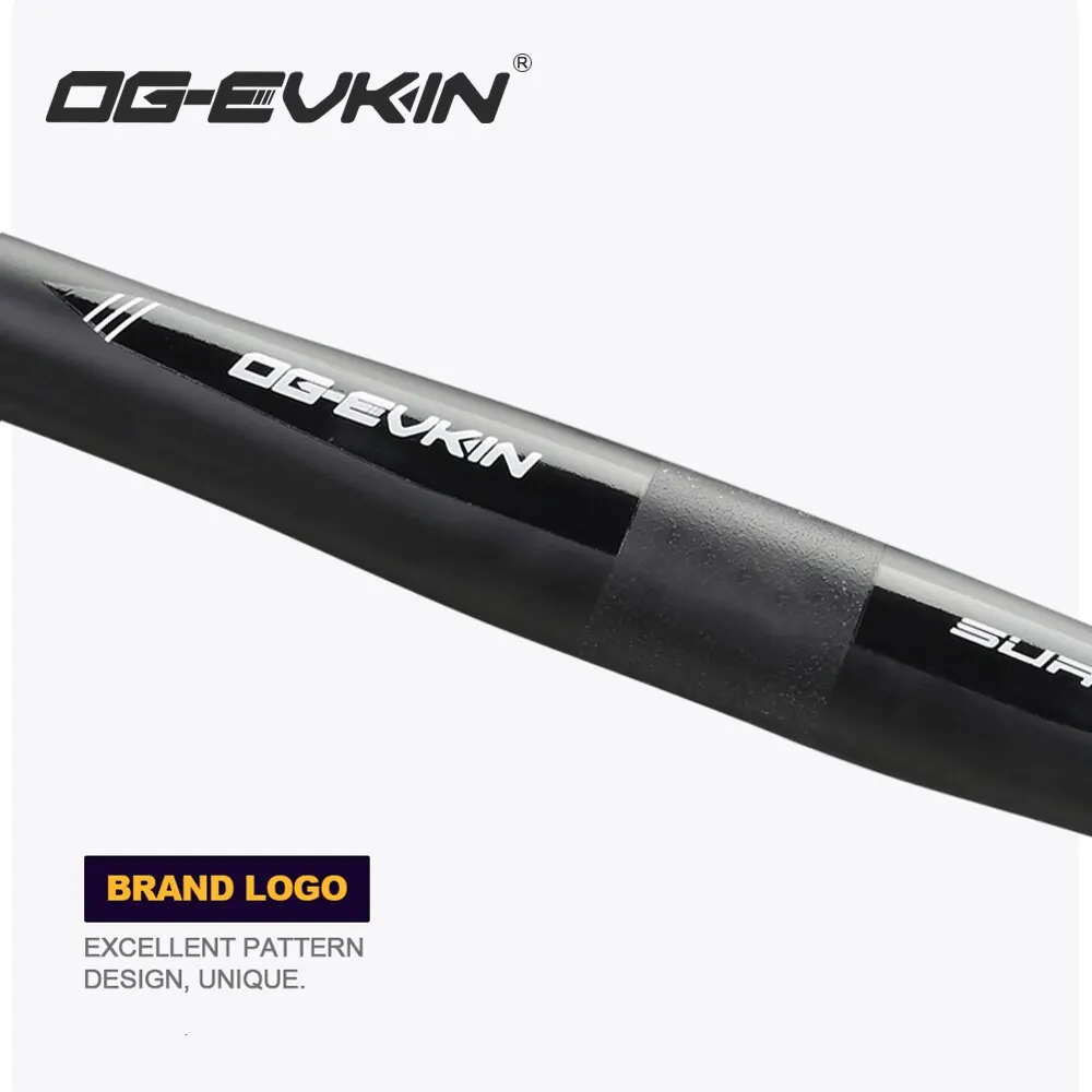 OG-EVKIN Carbon Handlebar Road Bike Drop Bar Bicycle Handlebar Road Bike Handlebar 31.8MM 360/380/400/420/440MM Bicycle Part