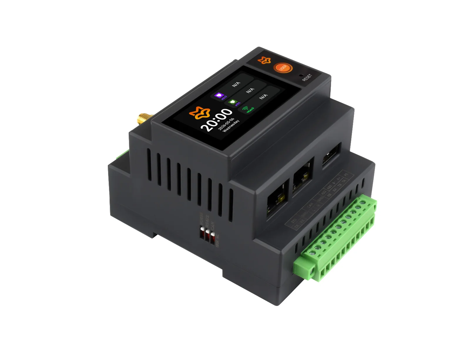 Luckfox Lyra Programmable Logic Controller,RK3506B With Triple-Core ARM Cortex-A7,1.9inch LCD,Dual 100Mbps Ethernet Ports