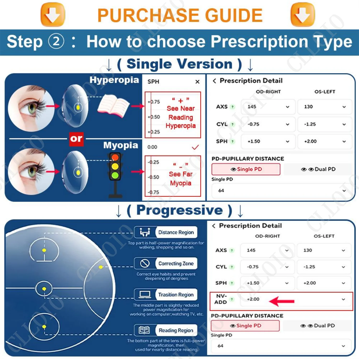 CLLOIO Hot Selling Retro Prescription Reading Glasses Women Oval Small Frame Photochromic Glasses Myopia Polarized Sunglasses - view 5
