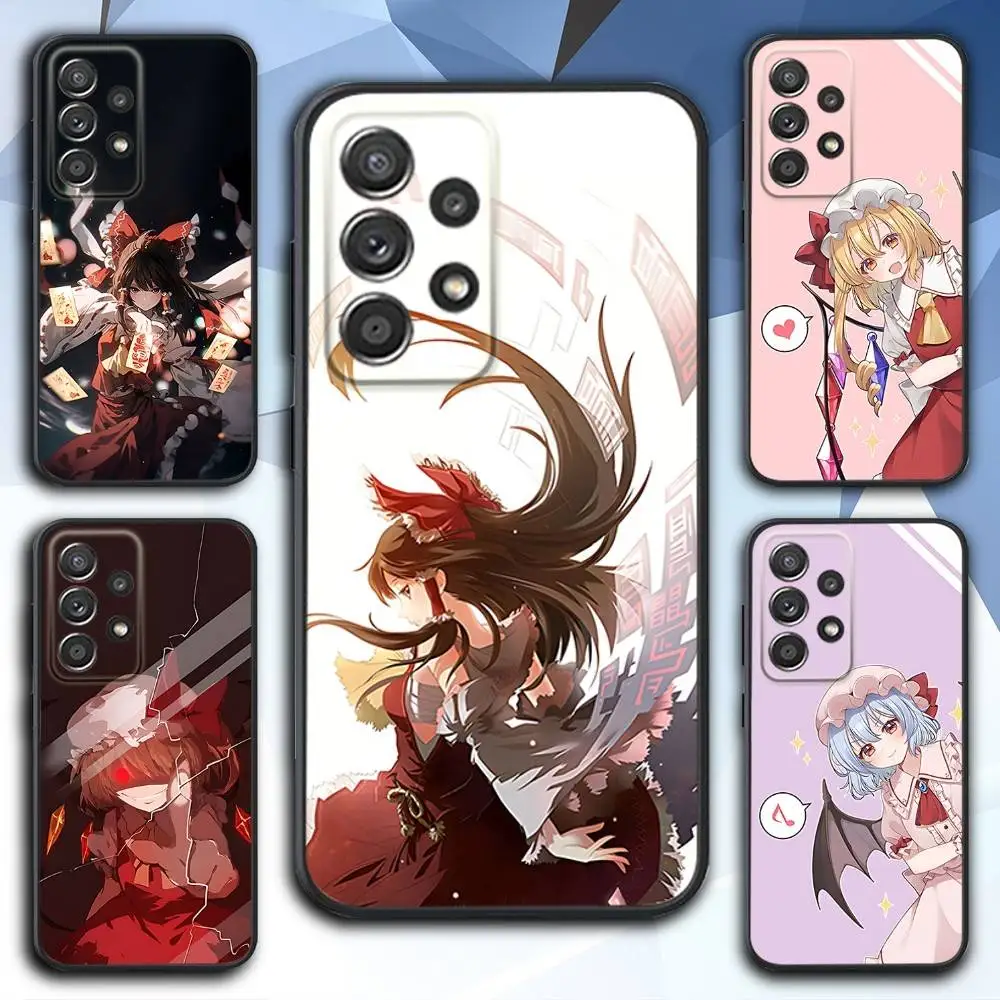 

T-TouHou Flandre Project Phone Case For Samsung S 25,24,23,22,30,21,10,9,Ultra,Plus,Lite,FE,4,5 G Soft Black Case