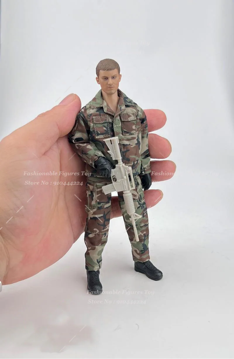 CCN1214 1/12 ทหารชาย Jungle Combat Uniform กระเป๋าทหารเสื้อกางเกงเสื้อผ้าชุดสําหรับ 6 นิ้ว Action Figure