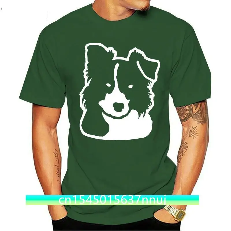 

New Arrival Border Collie tshirt men and women Comfortable Novelty Kawaii women t-shirts Crew Neck Popular