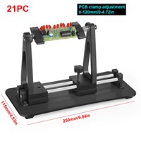 NEWACALOX Movable PCB Clamp 360° Rotated Circuit Board Holder Magnetic BaseThird Helping Hand Fixture Soldering Welding Tool