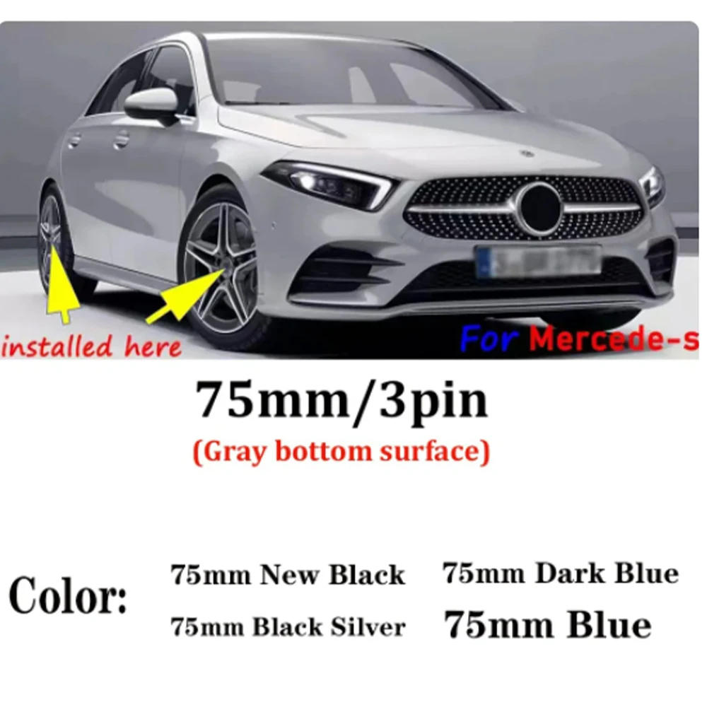 40 шт. 75 мм колпачок ступицы логотипа центра колеса для Mercedes Benz C207 C218 A207 C117 CLA CLS E Class W212 S212 X166 W176 W205 W246
