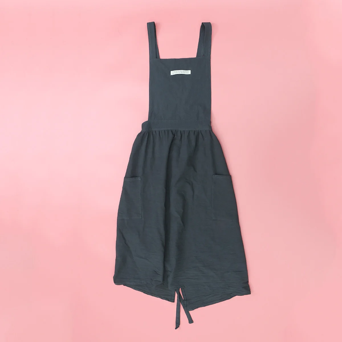 

Full Cotton Apron for Women Pleated Skirt Charming Comfortable Soft Premium Material Coffee Shop Bar Flower Art Bakery Studio