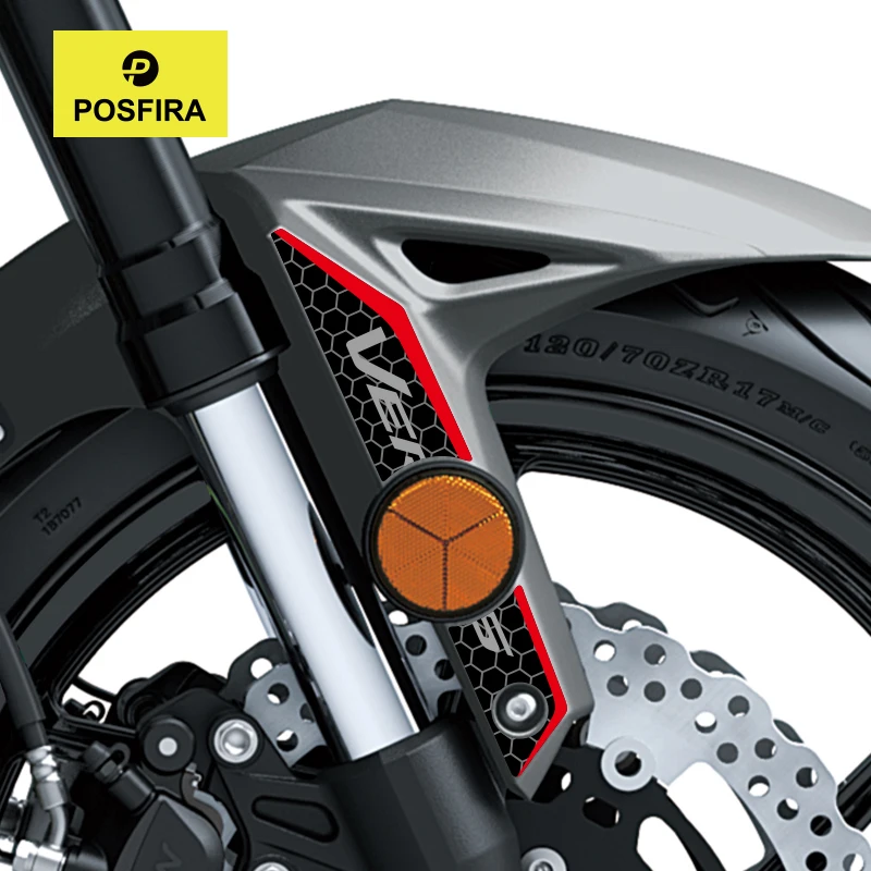 

POSFIRA Motorcycle Front Fender Sticker Vinyl Decals for Kawasaki Versys 650 2025 2024 2023 2022 Versys650 Mudguard Accessories