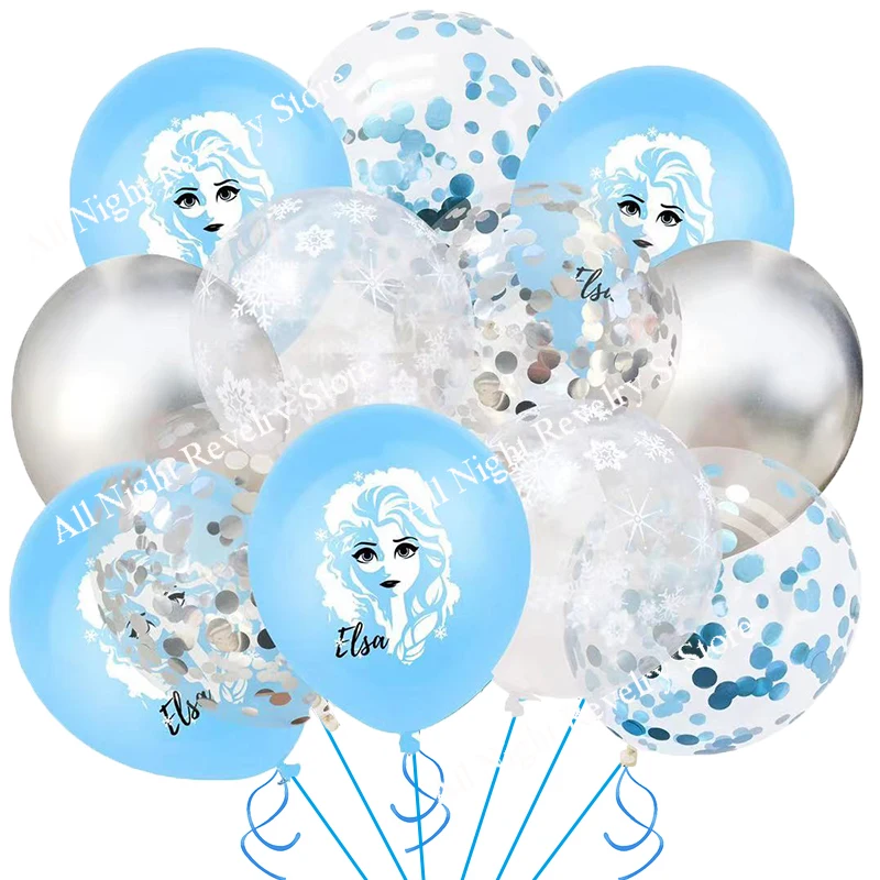 Lots Frozen Elsa Anna Birthday Party Decoration Elsa Balloons 12inch Girls Baby Shower Decor Party Supplies Olaf Globlos