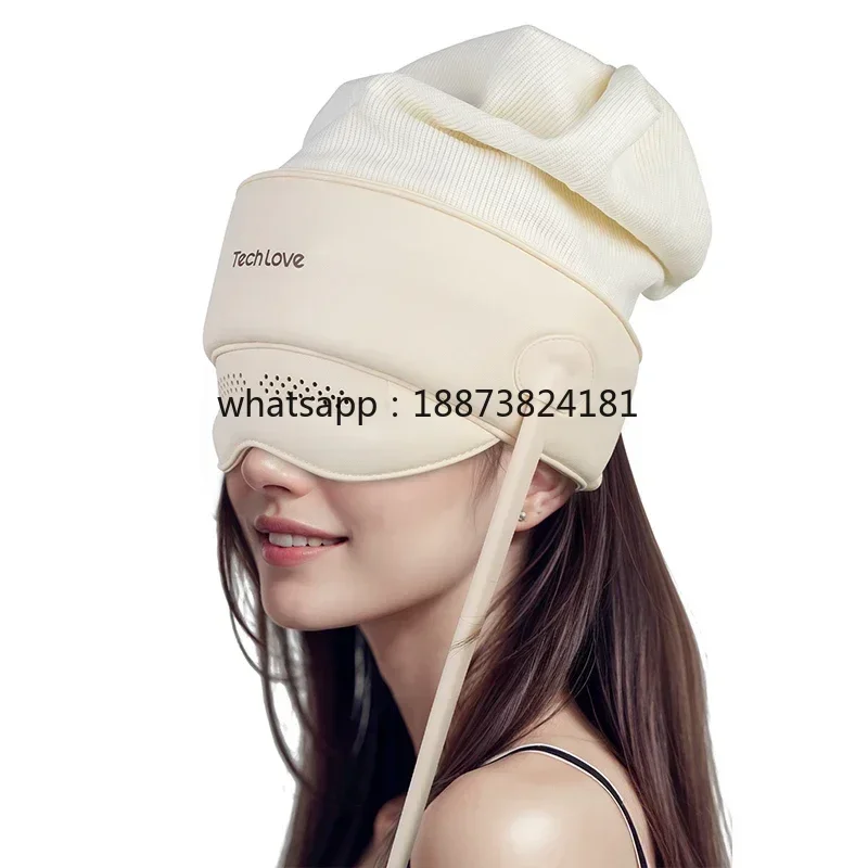 Head and Eye Intagrated Head Tool Product Electric Heat Air Pressure Vibrating Helmet Head Scalp  fast shipping