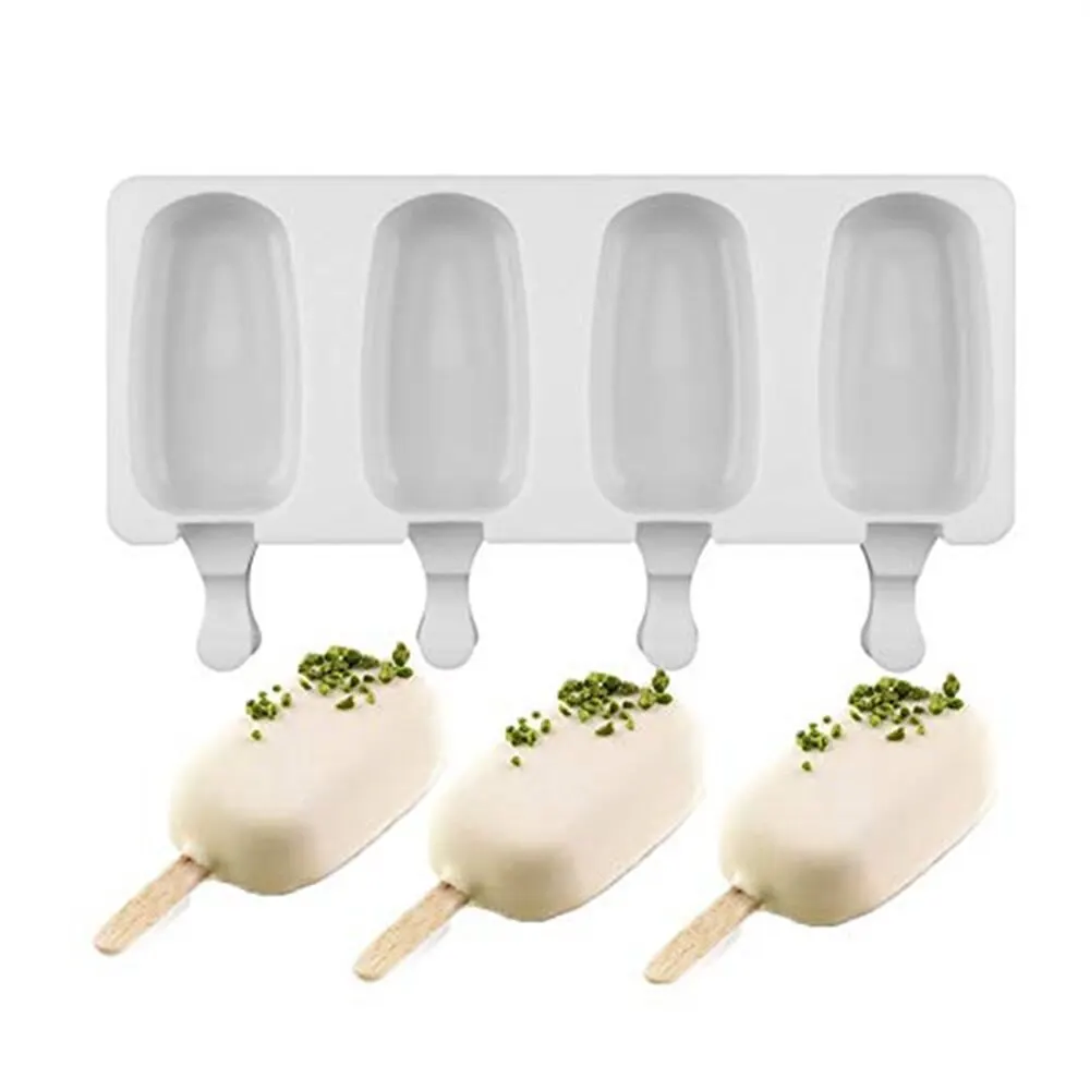 Molde De Sorvete De Silicone Magnum, DIY Suco De Frutas Ice Pop Cube Maker Bandeja, Molde de picolé, Acessórios de cozimento