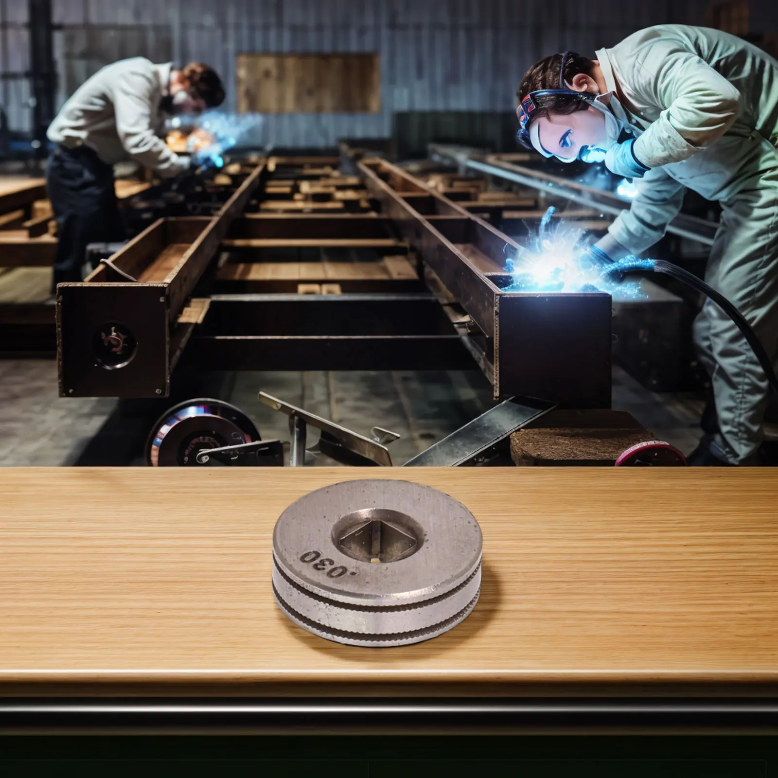 V溝溶接機刻み付きミグロール、ベアリング鋼、溶接材料、駆動ローラー、チカゴ電気、。023 .030 .035