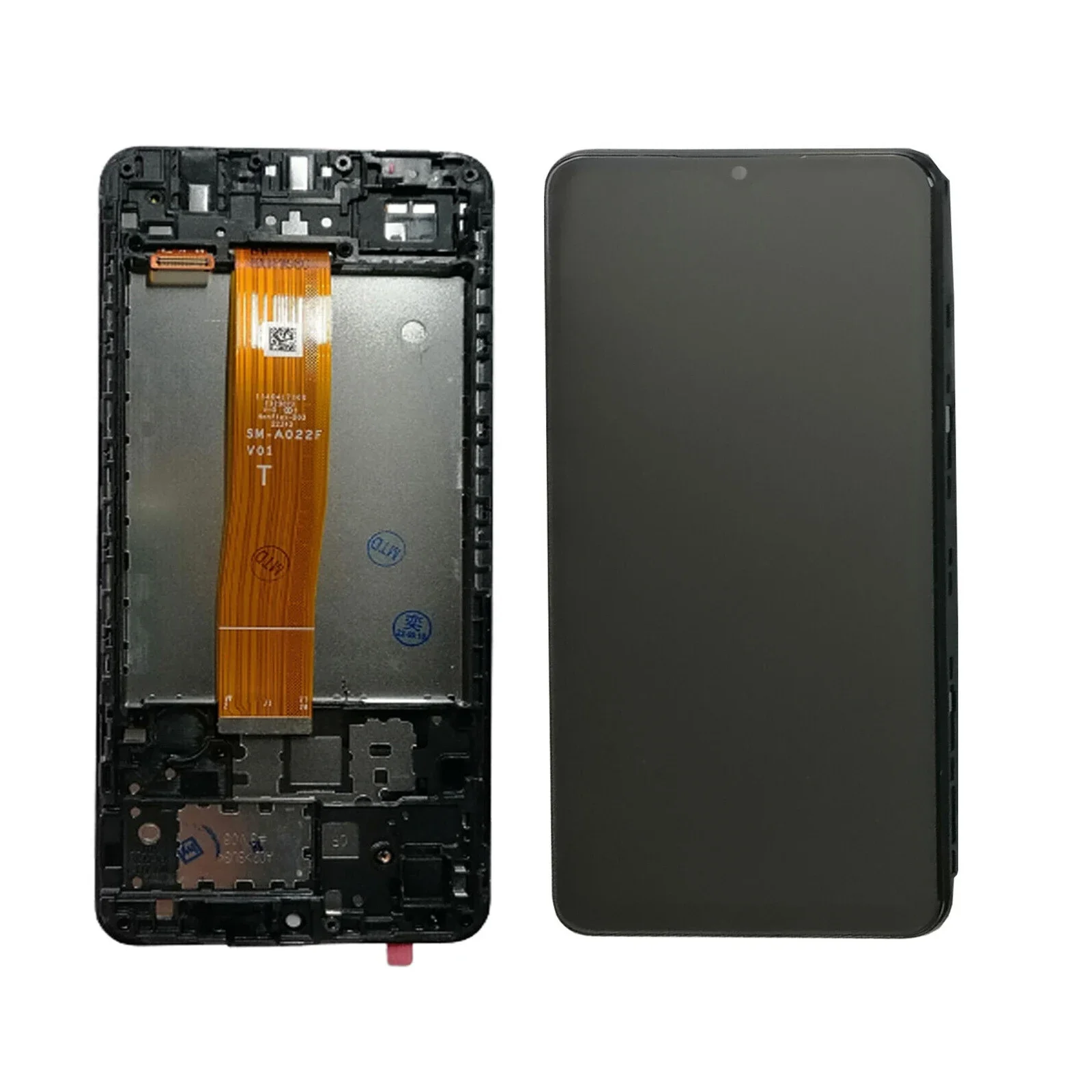 1Pc LCD Screen Digitizer Mobile Phone Repair Part No Frame for Samsung Galaxy A02 A022 SM-A022F A022M Model Mobile Phone