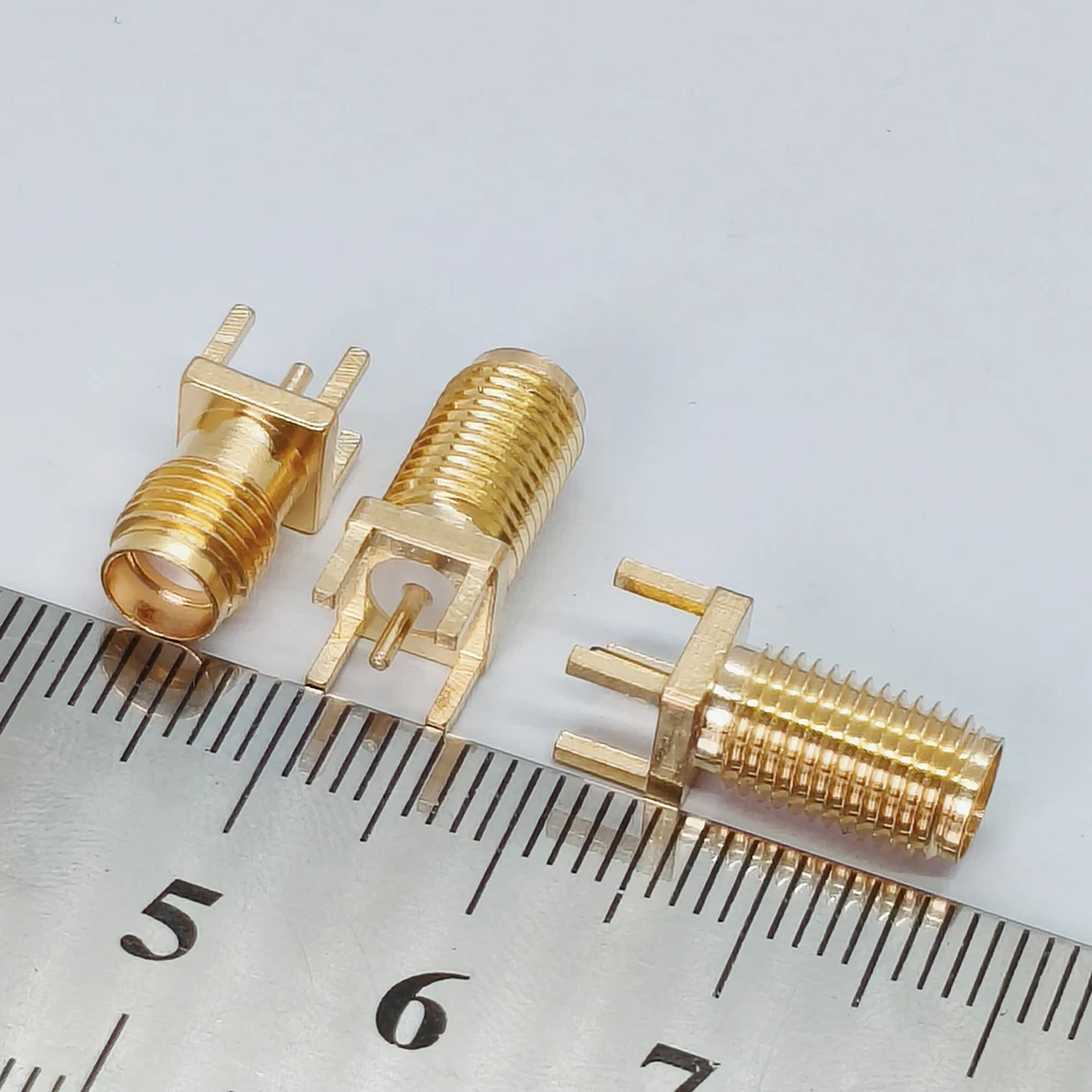 10 Stück SMA-KE Stecker, gerader Stift, Innenloch, Innennadel, RF-Koaxial-Antennenbuchse 13,5-26,5 mm für drahtlose Modul-Leiterplatten – Detail 4