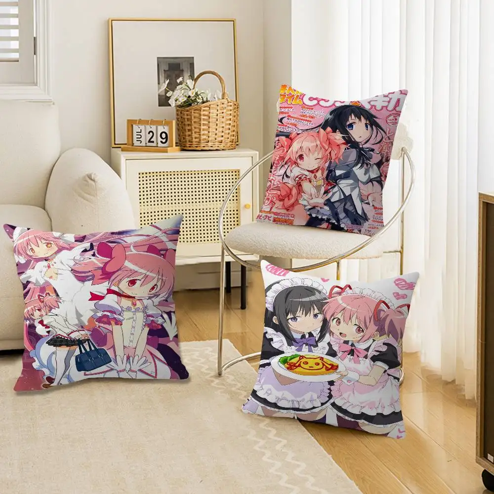 

Puella Magi Madoka Magica Pink Girl pillow cover sofa cushion cover home room decoration children gift