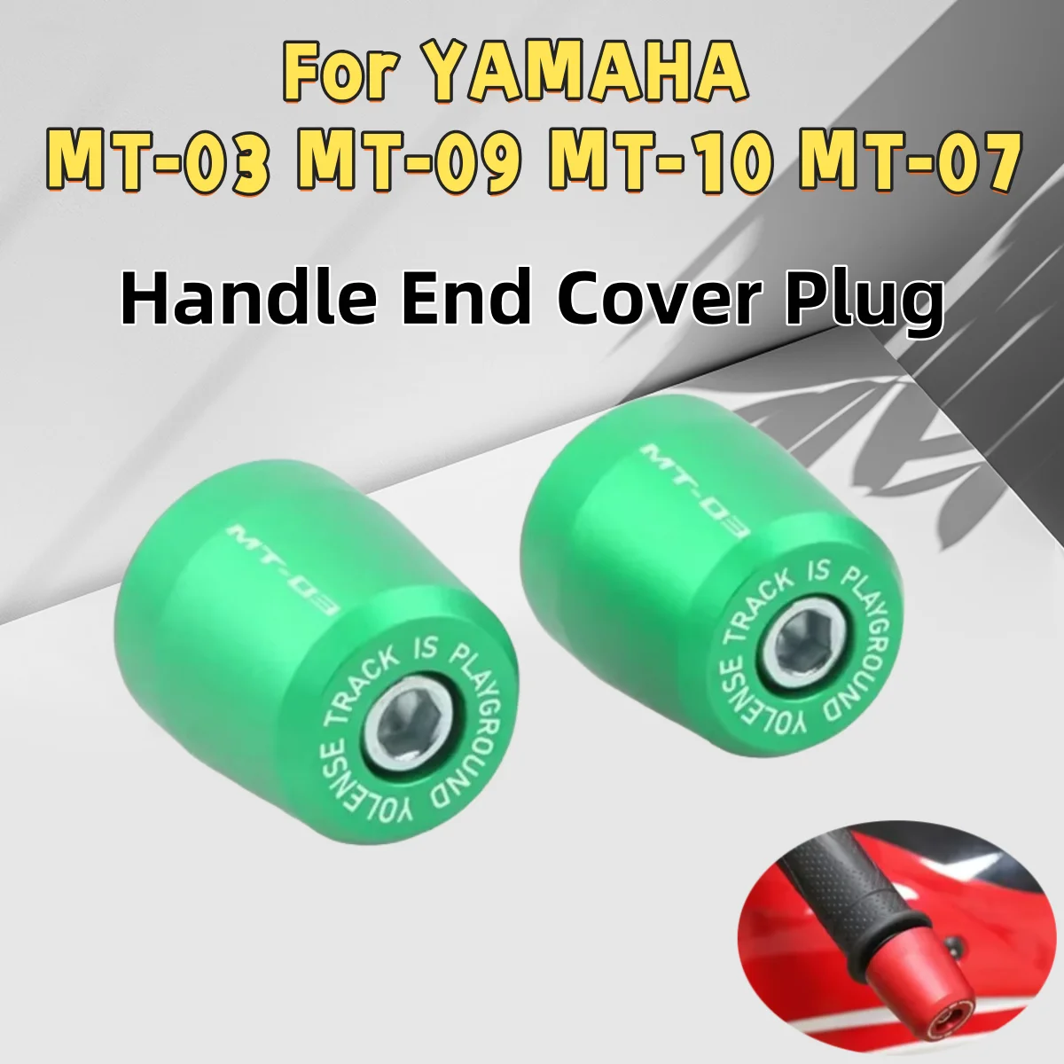 

For YAMAHA MT-03 MT-09 MT-10 MT-07 MT07 MT09 Motorcycle Handle Bar End Handlebar Grips ends Cap Plug Slider Counterweight cover